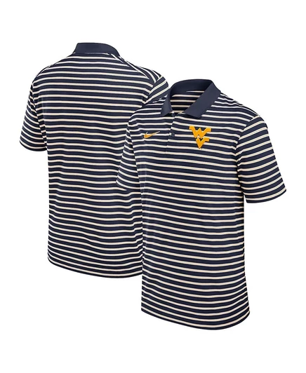 Мужское поло Nike West Virginia Mountaineers, синее