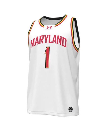 Мужская баскетбольная майка Under Armour Maryland Terrapins 1, белая