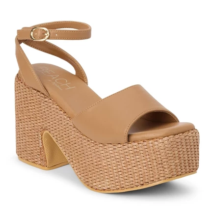Женские сандалии BEACH by Matisse Arden на платформе, коричневые