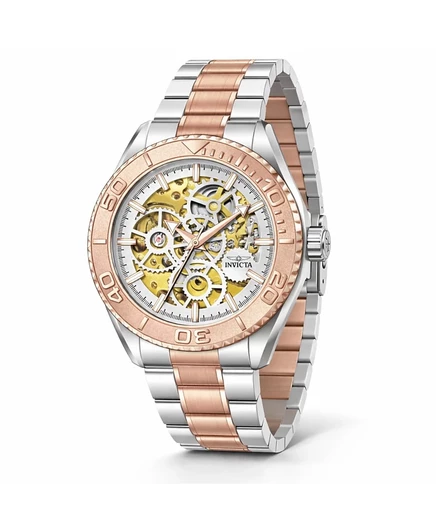 Мужские часы Invicta 69763 Objet D Art с механическим стальным циферблатом MG11 серебристого цвета