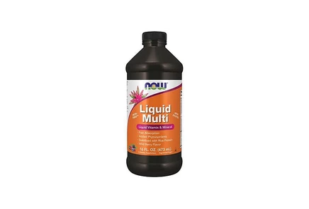Жидкий мультивитамин NOW Foods Liquid Multi, 470 мл, ягодный вкус