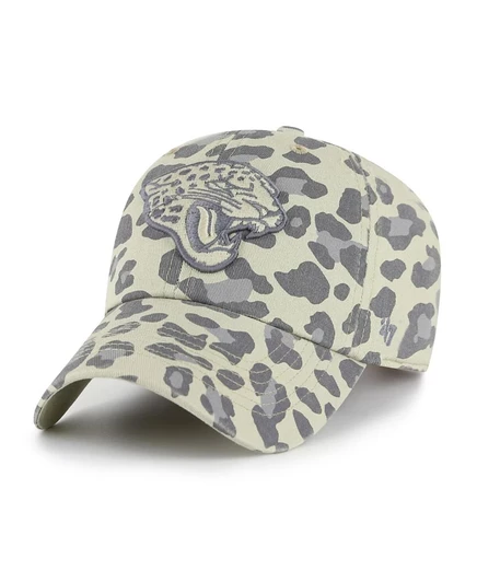 Женская серая брендовая шапка Jacksonville Jaguars Bagheera Clean Up Adjustable серого цвета от бренда '47