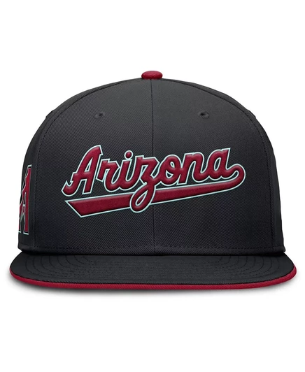 Мужская черная приталенная шляпа Arizona Diamondbacks от Nike True Performance black