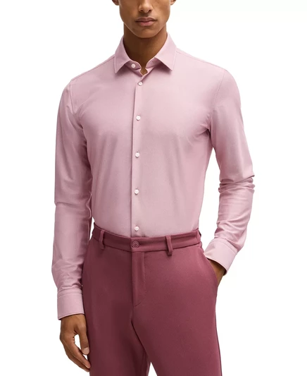 Приталенная рубашка BOSS by Men's Performance medium red