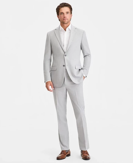 Мужской костюм DKNY Modern-Fit Nested, серый