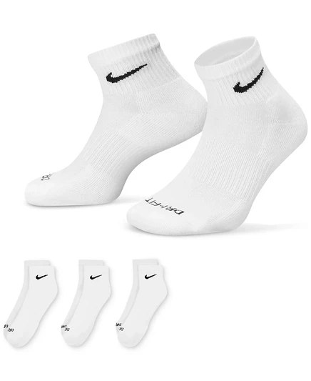 Унисекс носки Nike Dri-FIT укороченные 3 пары, белые