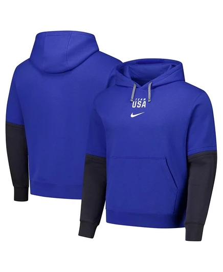 Мужское худи Nike Royal Team USA Color Block, синее