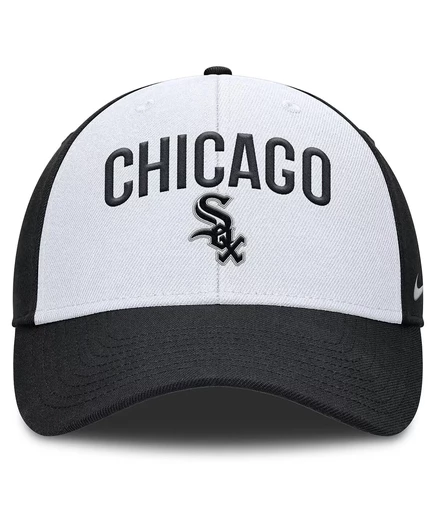 Мужская белая/черная кепка Nike с регулируемой посадкой Chicago White Sox Club Performance white, black