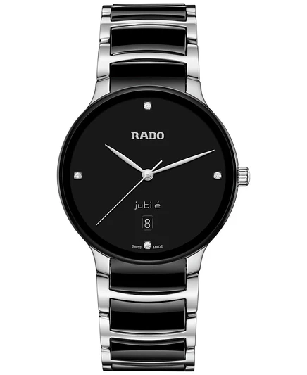 Унисекс часы Rado Centrix Diamond 40 мм, черные