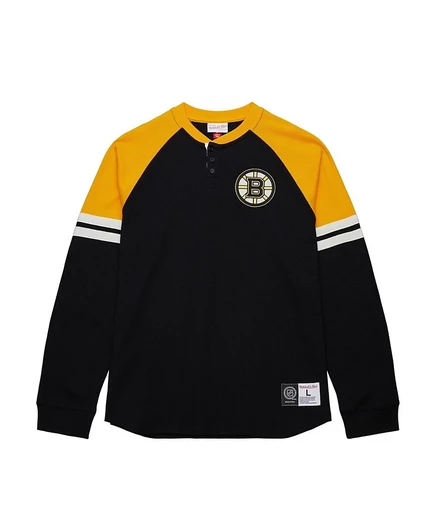 Мужская термофутболка Mitchell & Ness Boston Bruins черная