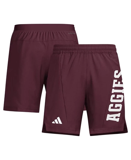 Мужские шорты Adidas Texas A&M Aggies AEROREADY, бордовые