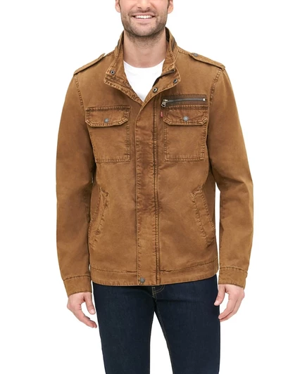 Мужская полевая куртка Levi's, камуфляжная, коричневая