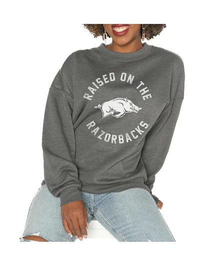 Женская толстовка Gameday Couture Arkansas Razorbacks, серая