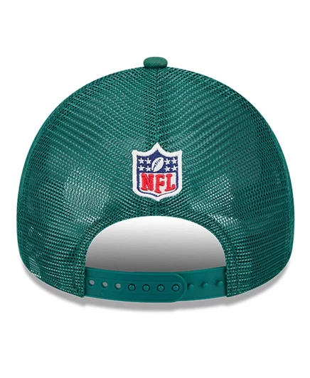 Мужская кепка New Era Stone/ Green New York Jets с регулируемой посадкой А-образной формы длиной 9 футов stone, green