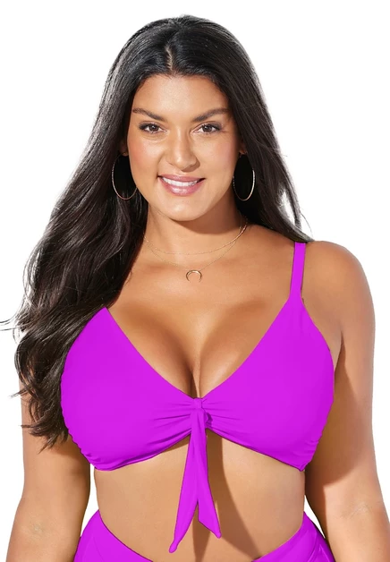 Женский топ бикини Swimsuits for All Mentor, розовый