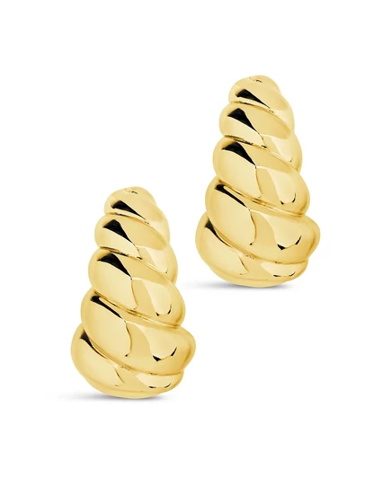 Серьги-гвоздики Sterling Forever Bobine, золотистые