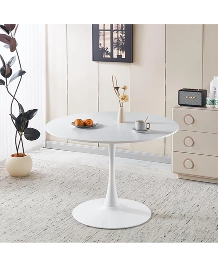 Обеденный стол Streamdale Furniture White Tulip - Современный белый стол середины века