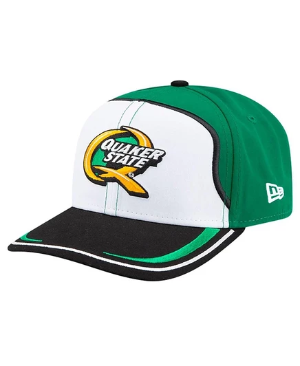 Мужская кепка New Era 9SEVENTY Mark Martin Quaker State, бело-зеленая