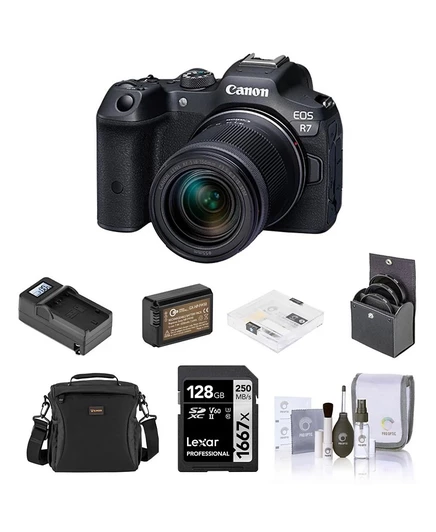 Фотоаппарат Canon EOS R7 с объективом RF‑S 18‑150 мм, черный