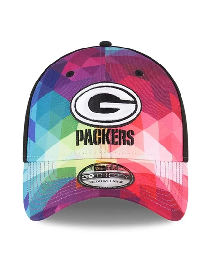 Мужская и женская бейсболка New Era Multicolor, Black Green Bay Packers 2023 NFL Crucial Catch 39 THIRTY Flex, цвет черный multicolor, black