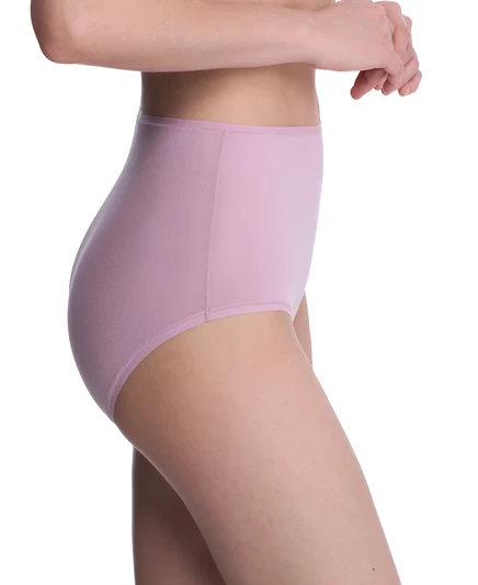 Короткое хлопковое нижнее белье Natori Women's Bliss Bare из хлопка с высокой талией 778346 rose mist