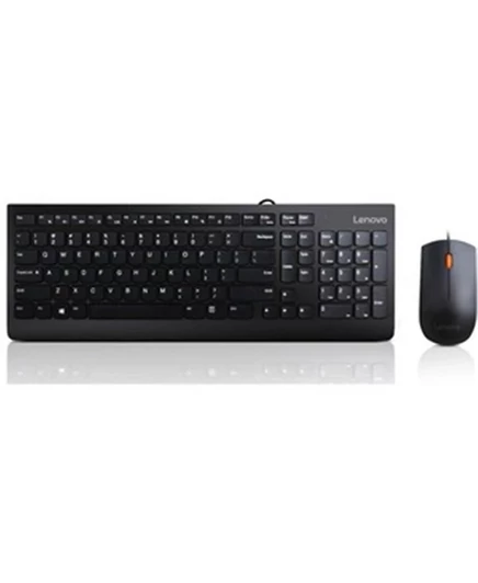 Комбинированная клавиатура и мышь Lenovo GX30M39606 300 USB - US English 103P - USB-кабель USB English US белый