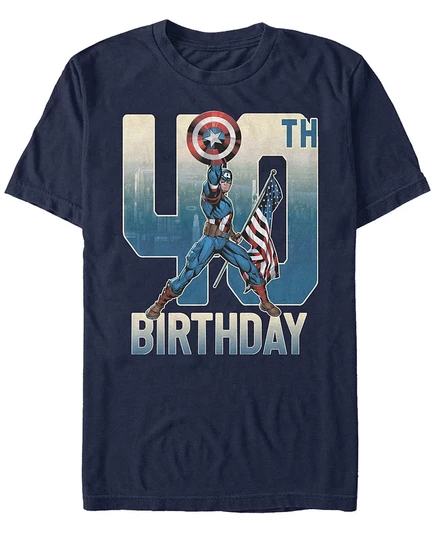 Мужская футболка Fifth Sun Captain America 40th, синяя