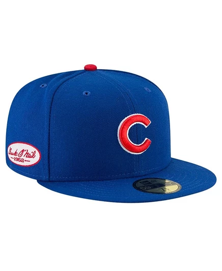 Мужская бейсболка New Era 59FIFTY Chicago Cubs Buck O'Neil, синяя