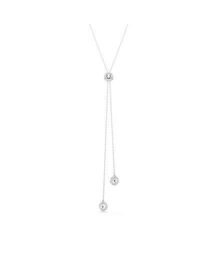 Серебряное колье с Y-образной подвеской Swarovski Una Angelic, покрытое родием