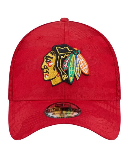 Мужская кепка New Era 39THIRTY Chicago Blackhawks, красная