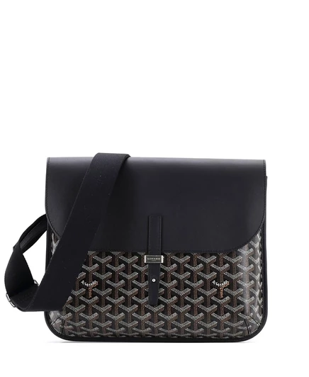 Женская сумка‑мессенджер Pre-Owned Goyard Coursier, черная