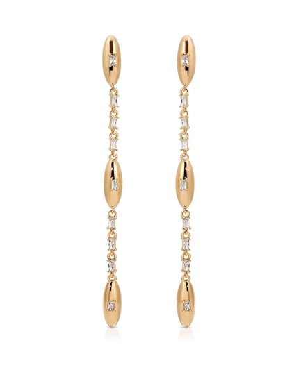 Линейные серьги ETTIKA gold