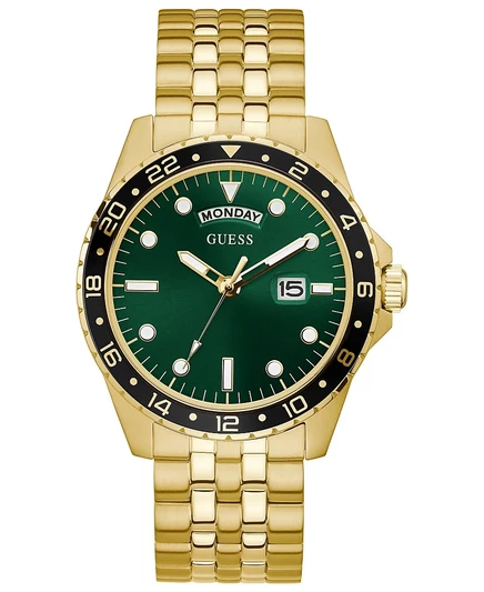 Мужские часы Guess 44 мм, золотистые