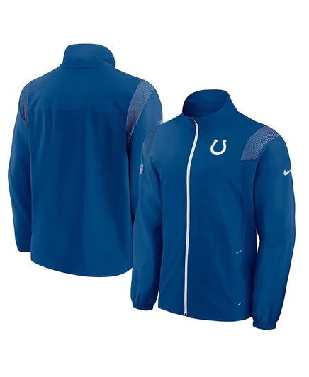 Мужская куртка на молнии с вытканным логотипом Nike Royal Indianapolis Colts