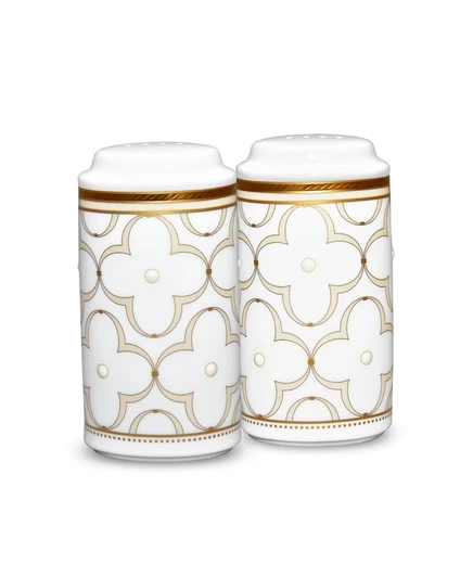 Набор соли и перца Noritake Trefolio Gold, 10 см, золотой