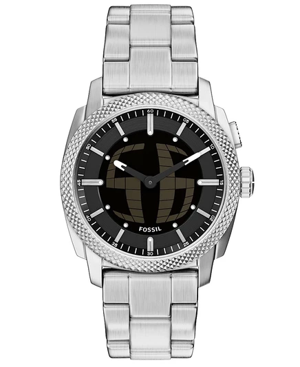 Мужские часы Fossil Machine Big Tic из нержавеющей стали, серебристый цвет 41 мм
