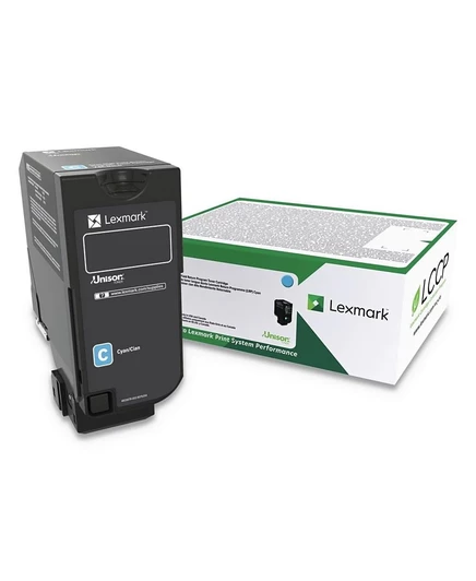 Высококачественный голубой тонер Lexmark 74C0HCG с расходом 12 000 страниц