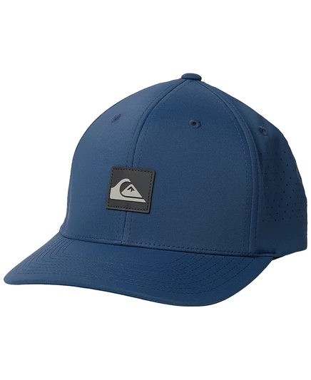 Мужская пляжная шляпа Quiksilver с нашивкой на голове и логотипом, синяя