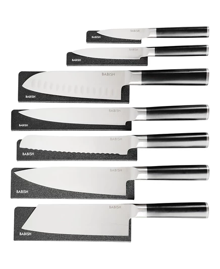 Набор ножей Babish 14 предметов из германской стали, черный