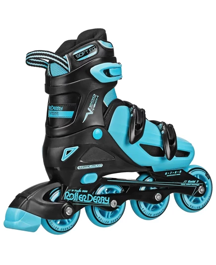 Мужские роликовые коньки Roller Derby V-Tech 500 большого размера (6-9) black/blue