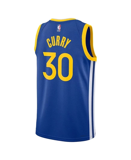 Мужская и женская майка Nike Stephen Curry Golden State Warriors Swingman royal