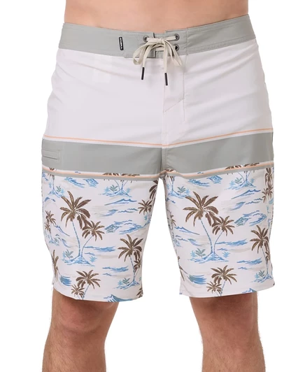 Мужские плавки O'Neill Hyperfreak Block Swim Boardshorts коричнево-бежевого цвета