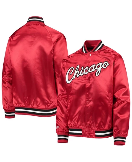 Детская куртка Mitchell & Ness Bulls, красная