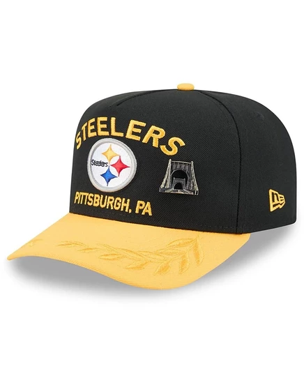 Мужская кепка New Era 59FIFTY Steelers 2025, черно-желтая