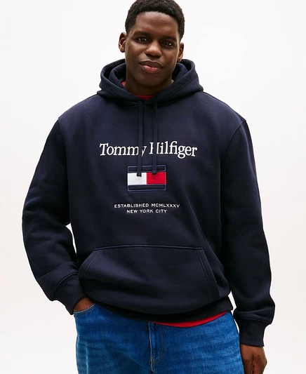 Мужское худи Tommy Hilfiger Big & Tall, синее