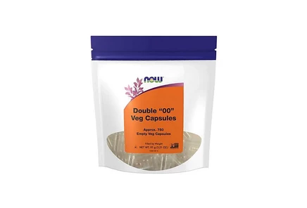 Пустые вегетарианские капсулы NOW Foods, 750 капсул без цвета