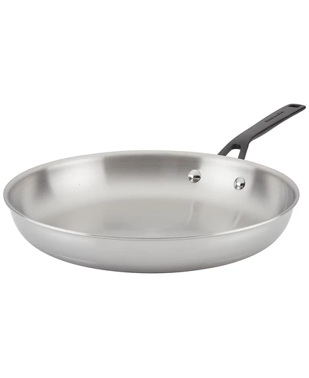 Сковорода индукционная KitchenAid 5-слойная, 31 см, серебристая