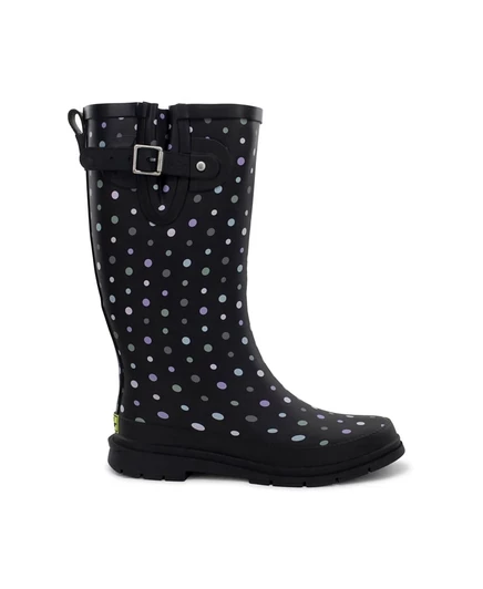 Высокие дождевые ботинки Western Chief Womens Ditsy Dot фиолетового цвета