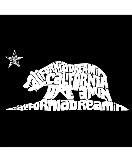 Мужское худи LA Pop Art с принтом California Dreamin, черное