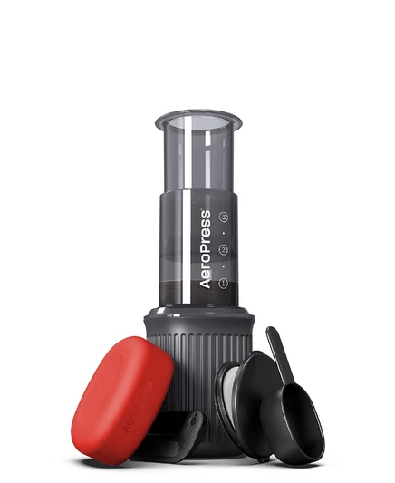 Кофеварка AeroPress Go 3-в-1 дорожная, серая